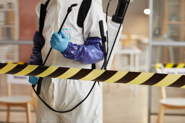 Professional Biohazard Cleanup technician working in Waynetown, IN
